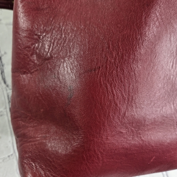 Vtg Coach red leather legacy drawstring bucket bag purse adr 9966 - Picture 6 of 12